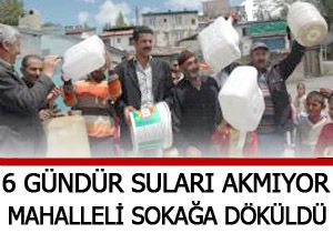 Şehitler'de su protestosu